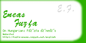 eneas fuzfa business card